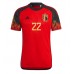 Pánský Fotbalový dres Belgie Charles De Ketelaere #22 MS 2022 Domácí Krátký Rukáv